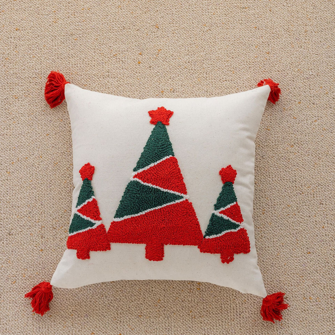 Tufted Christmas cushion