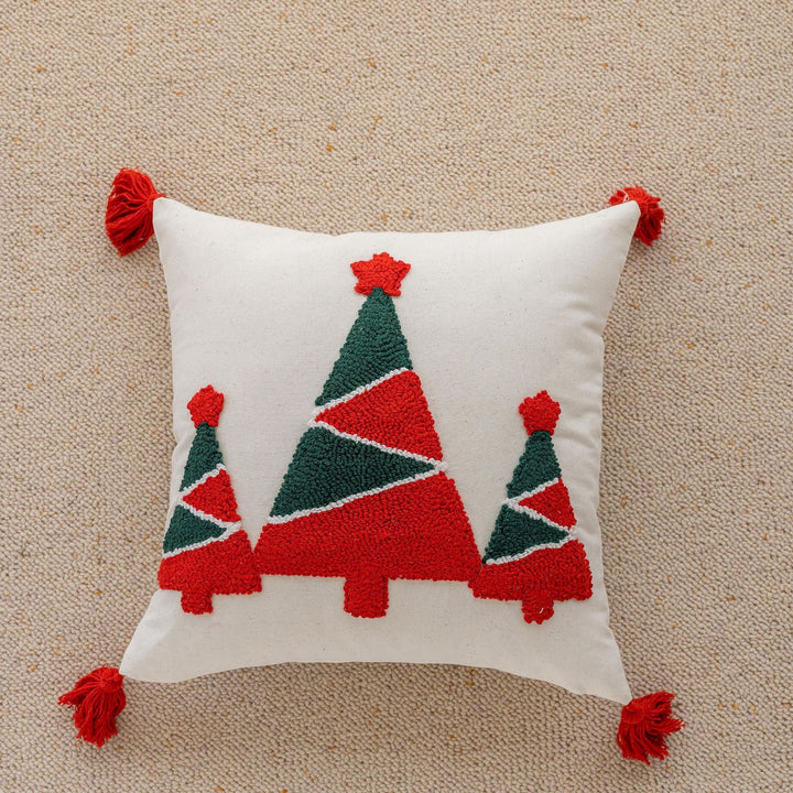 Tufted Christmas cushion