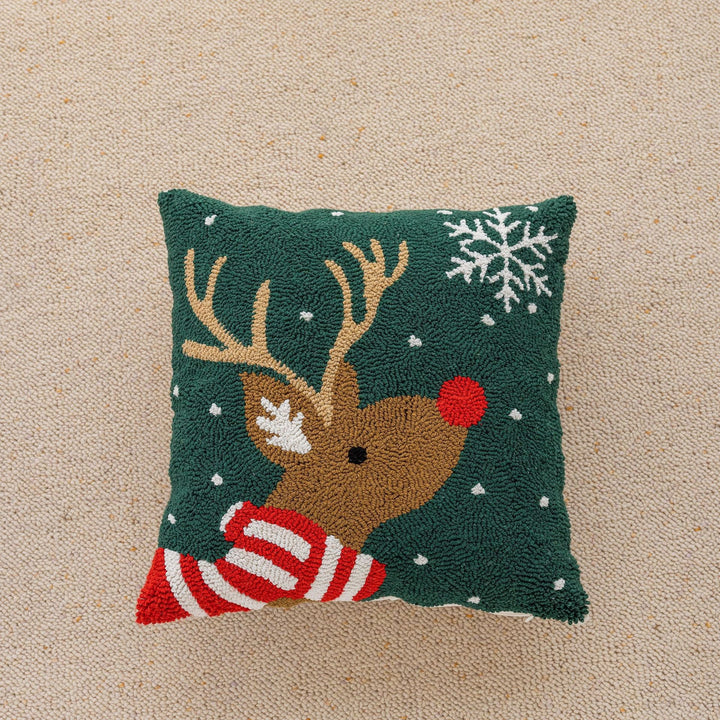 Tufted Christmas cushion