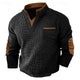 Men's Long-Sleeve Waffle-Textured Henley Summer Shirt – image 2