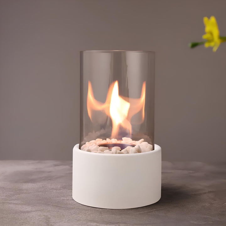 Glass and Metal Everlasting Flame Oil Lamp