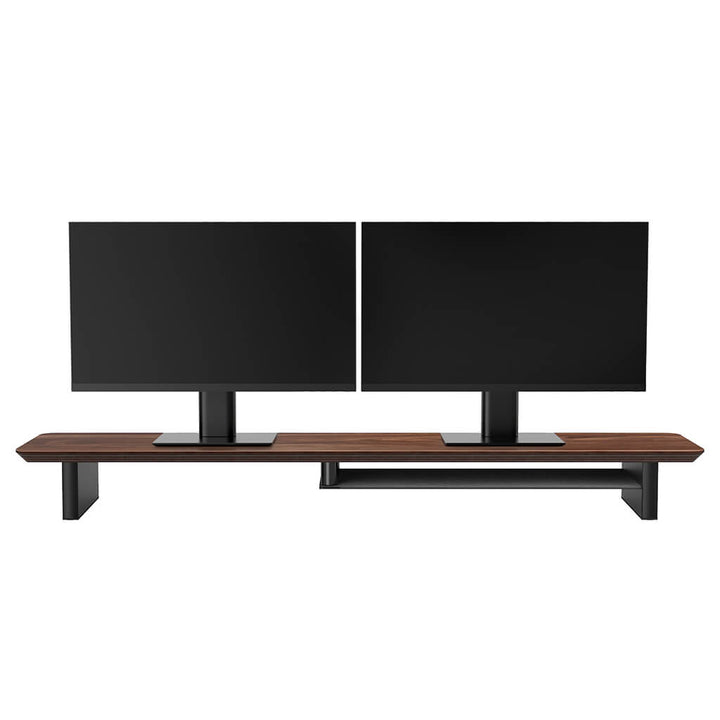 Walnut Desk Shelf Monitor Stand | Medium or Large