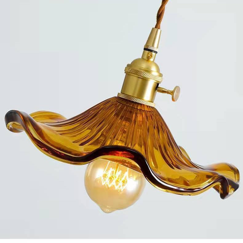 Vintage Hibiscus Pendant Light, view 4