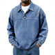 Men's Long-Sleeve Half-Button Summer Shirt – image 1