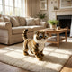 Walking plush tiger cub toy