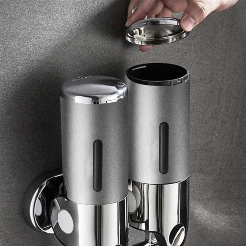 Wall-mounted soap dispenser