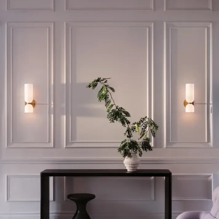 Glass Up and Down Wall Light | Opal, Clear or Smoke Grey
