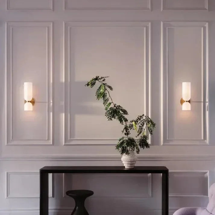 Glass Up and Down Wall Light | Opal, Clear or Smoke Grey