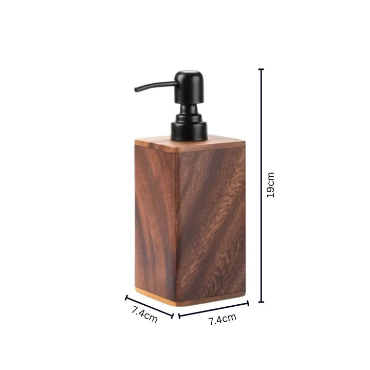 Walnut Wood Soap and Lotion Dispenser