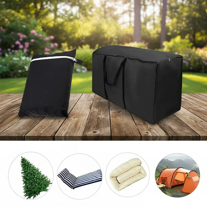 Water-repellent garden cushion storage bag