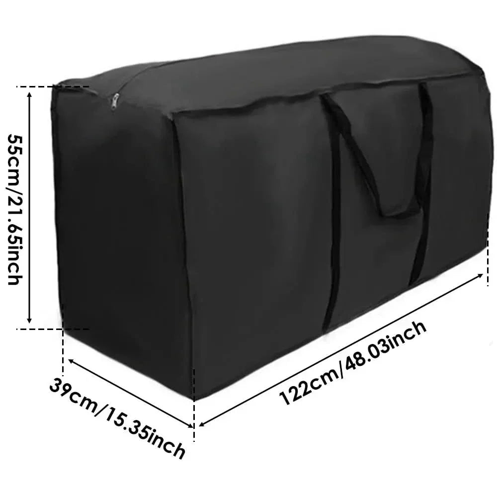 Water-repellent garden cushion storage bag