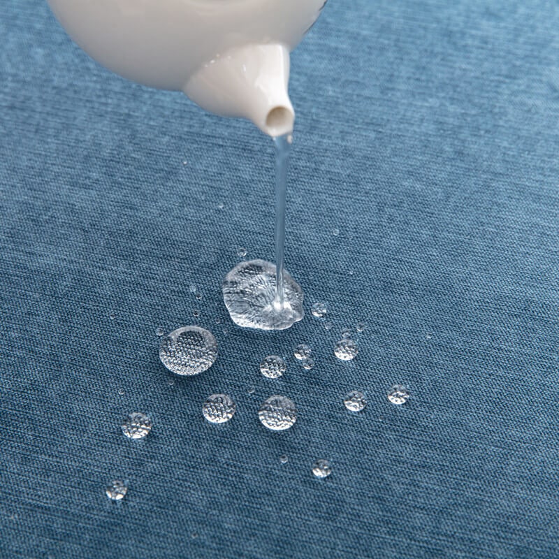 Water-resistant chenille sofa throw
