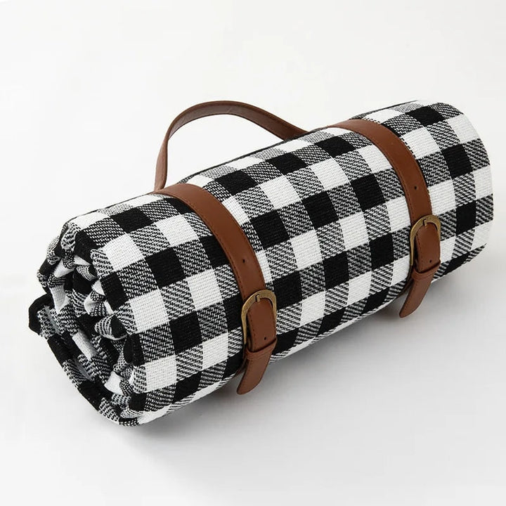 Waterproof check picnic blanket