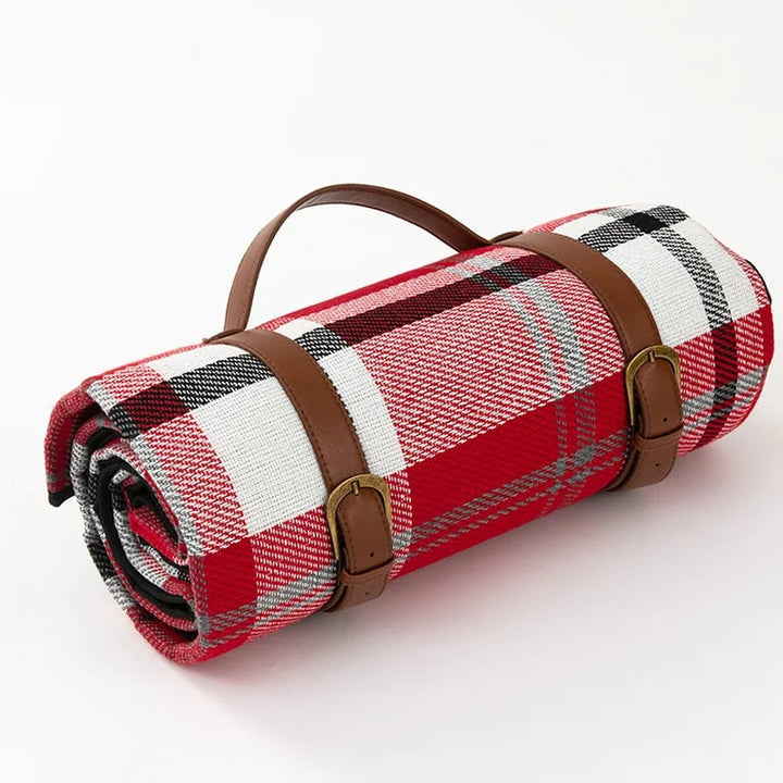Waterproof check picnic blanket