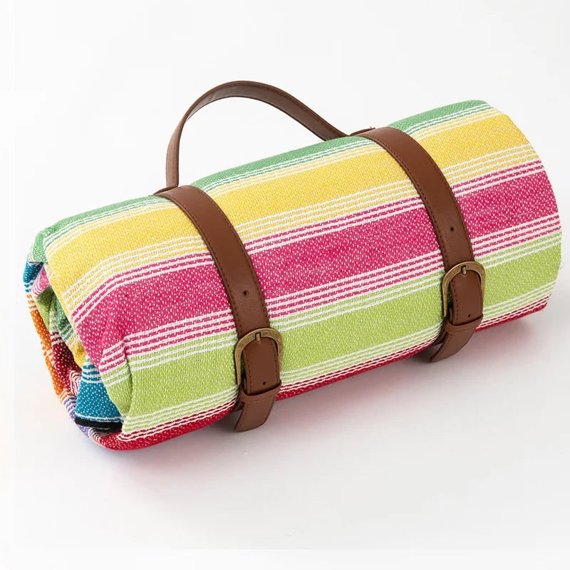 Waterproof check picnic blanket