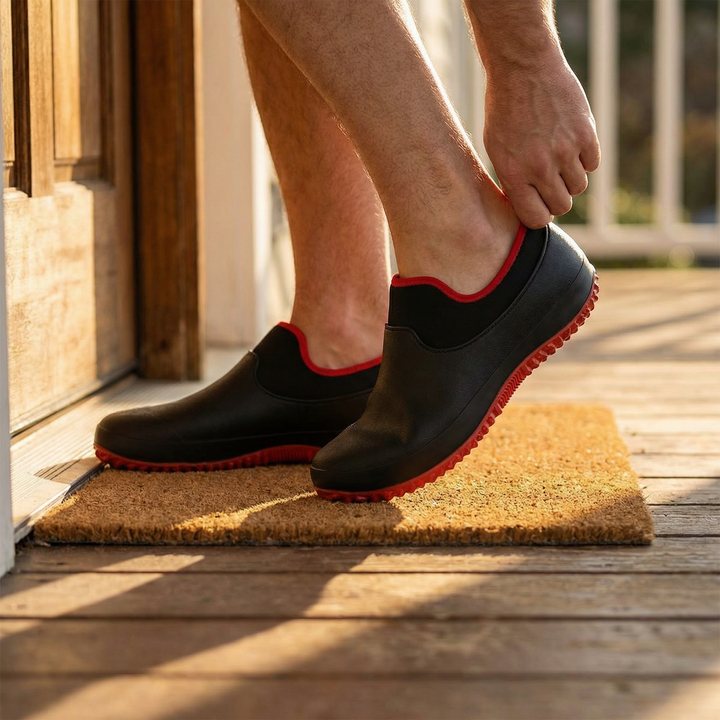 Waterproof slip-on garden shoes