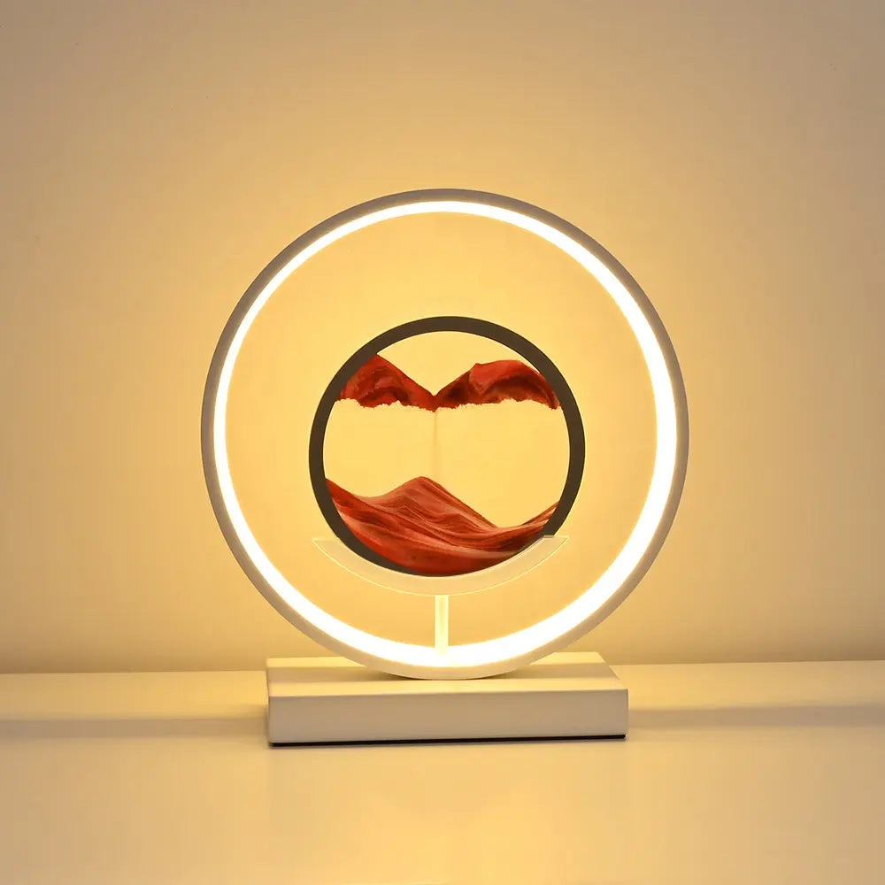 Sand Art Horizon Ring Table Lamp