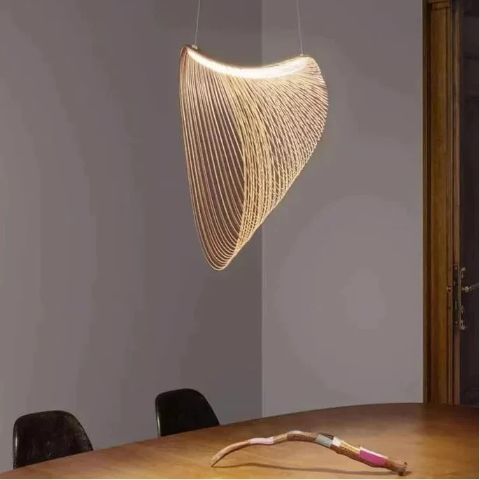 Woven Bamboo Pendant Light