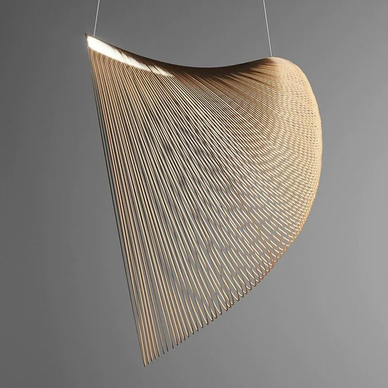 Woven Bamboo Pendant Light