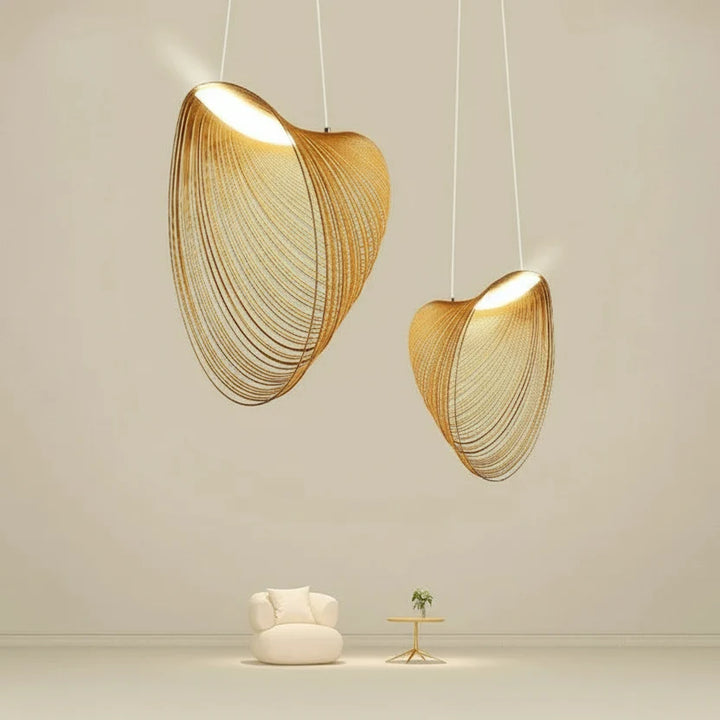 Woven Bamboo Pendant Light