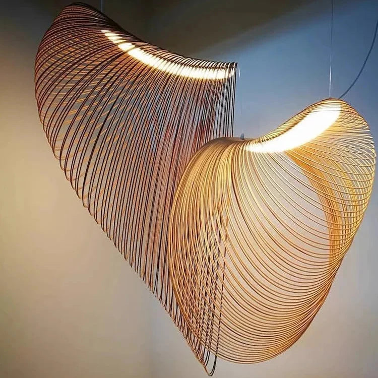 Woven Bamboo Pendant Light