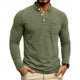 Men's Long-Sleeve Henley Summer Shirt – image 1