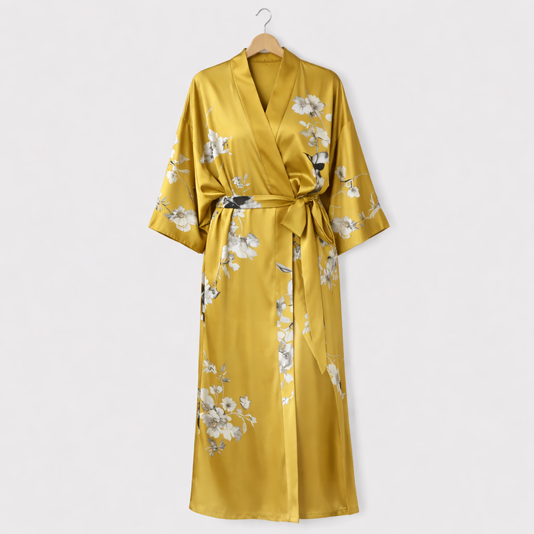 Women Satin Kimono Robe image 8